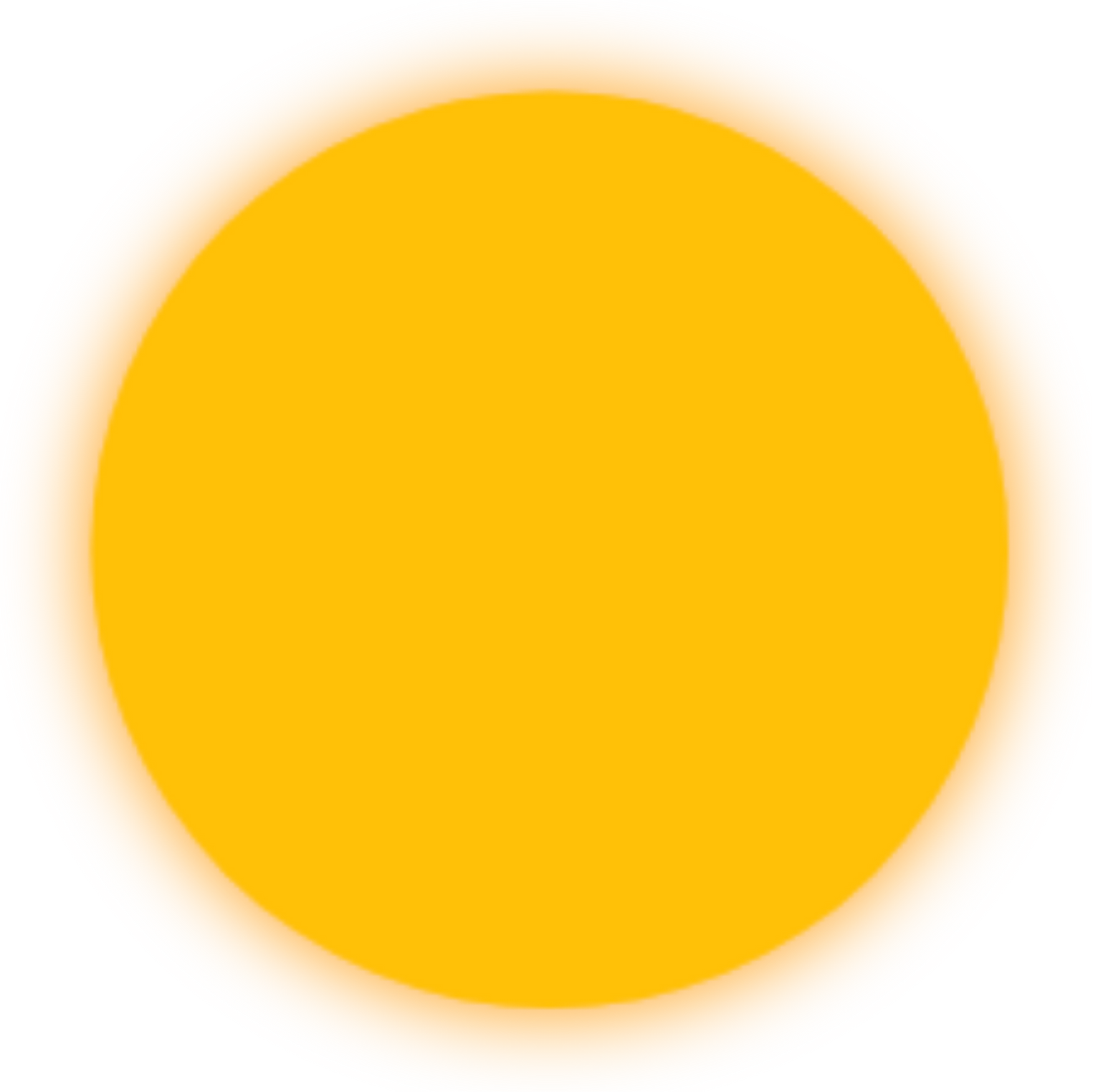 Yellow Round Sun